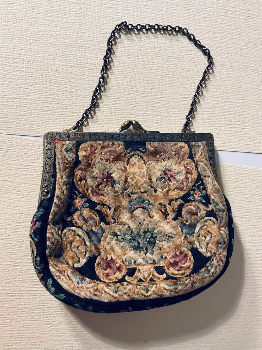 Vintage Tapestry Floral Bag